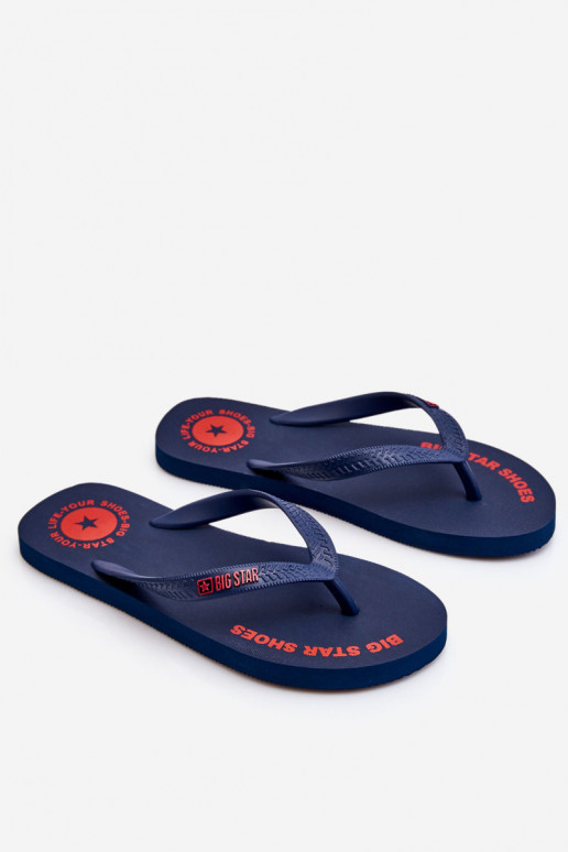 Pantuflas Big Star LL174424 azul oscuro