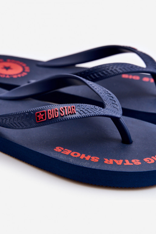 Pantuflas Big Star LL174424 azul oscuro