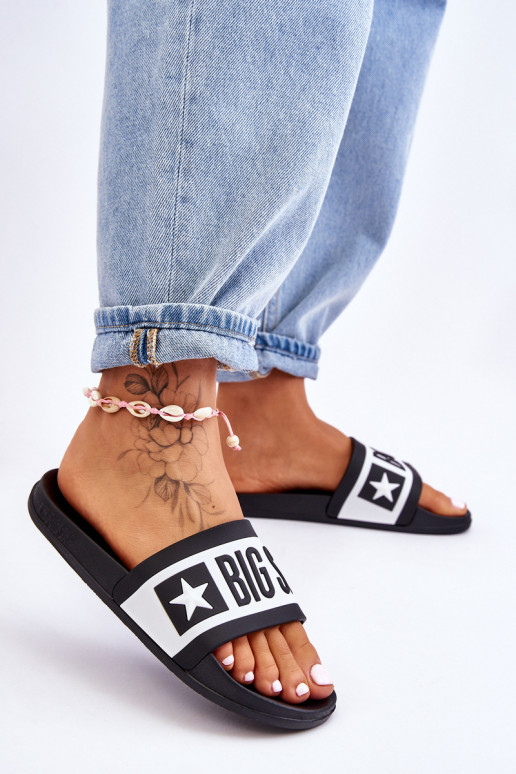 Pantuflas modelo clásico Big Star LL274739 color negro