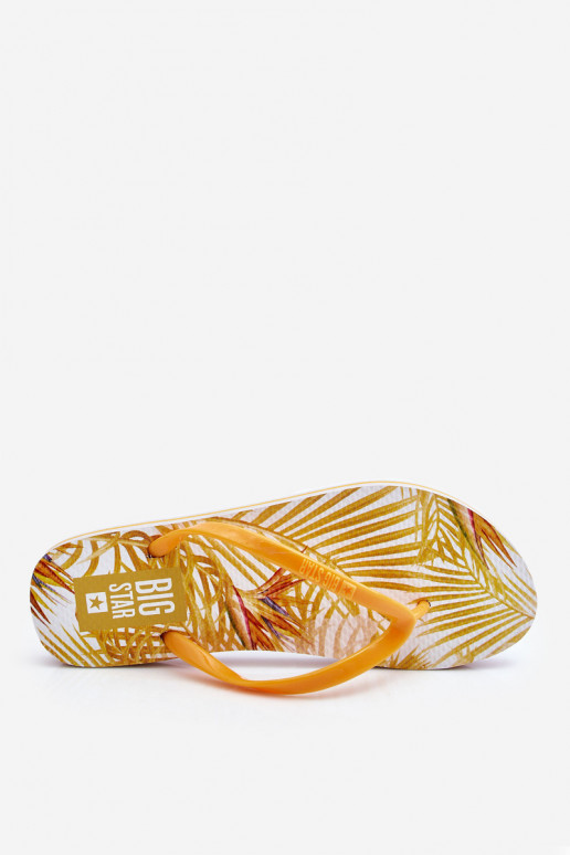 Zapatillas de moda Big Star LL274819 amarillo