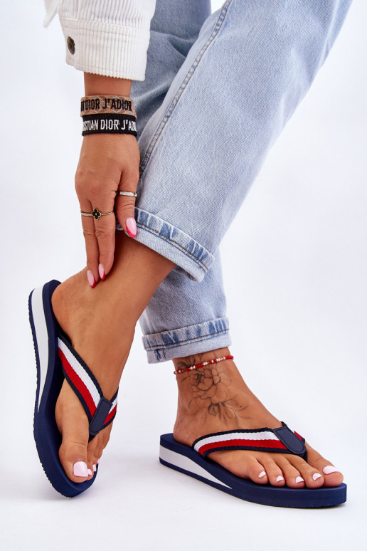 Zapatillas con plataforma Big Star LL274779 azul oscuro