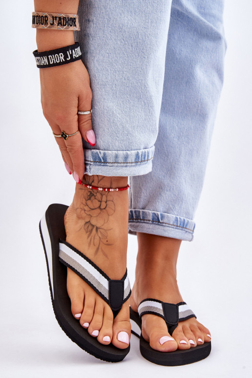 Zapatillas con plataforma Big Star LL274781 color negro