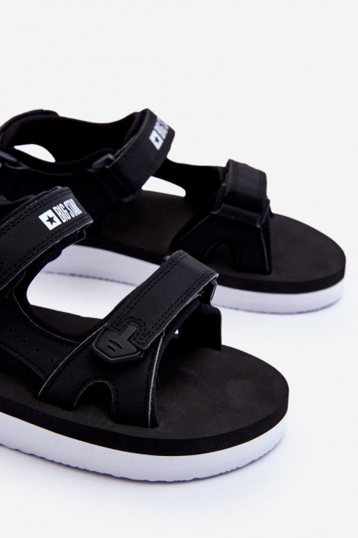 Sandalias estilo deportivo con plataforma Big Star LL274789 color negro