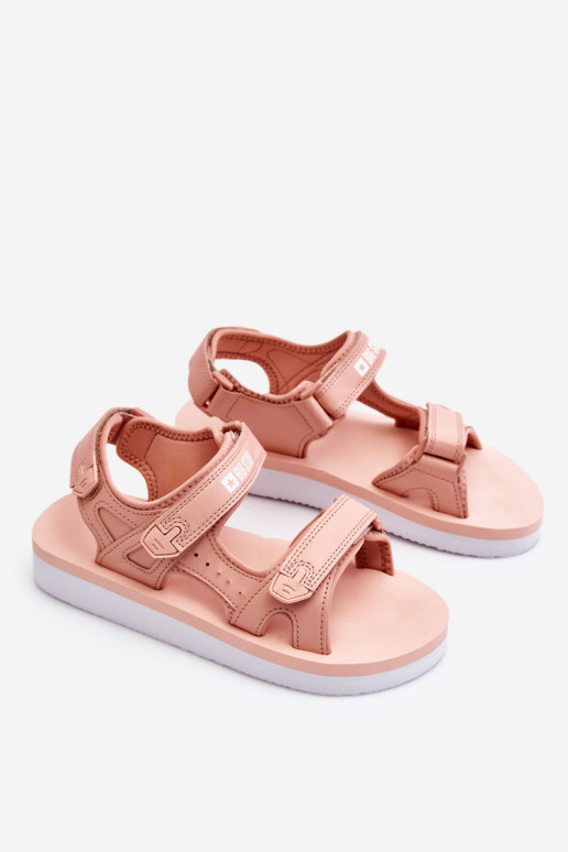 Sandalias estilo sport con plataforma Big Star LL274788 color rosa