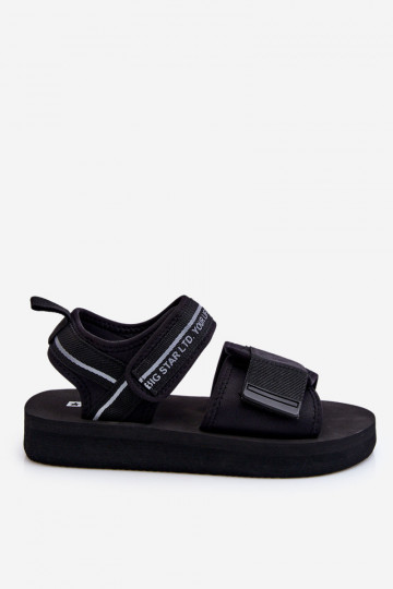 Sandalias de mujer con cierres adhesivos Big Star LL274784 color negro