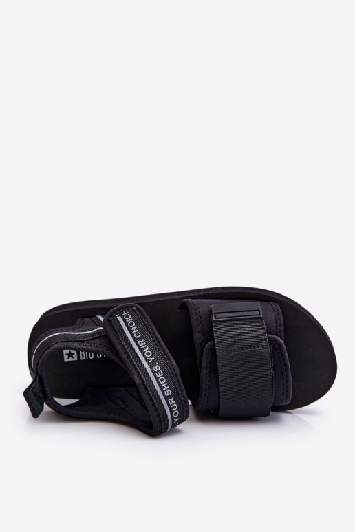 Sandalias de mujer con cierres adhesivos Big Star LL274784 color negro