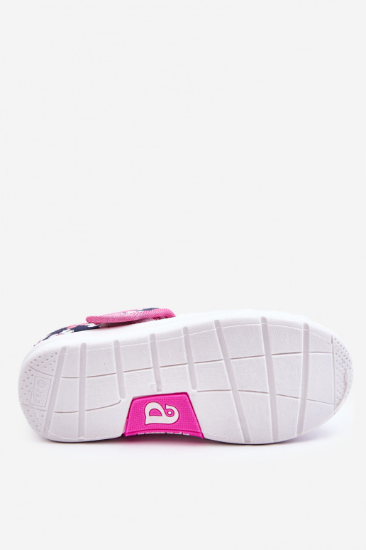 Bailarinas infantiles con estampados florales en color azul-rosa Noah