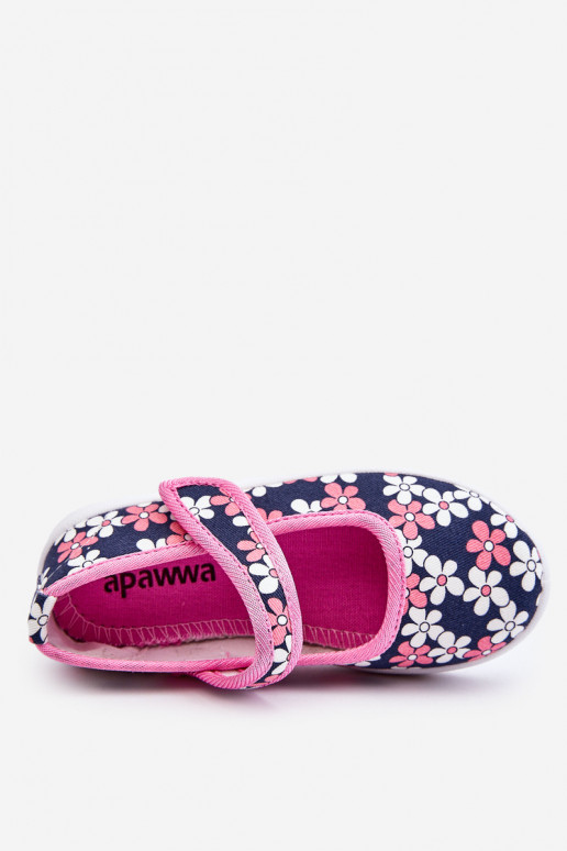 Bailarinas infantiles con estampados florales en color azul-rosa Noah