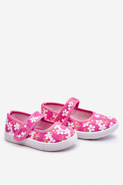 Bailarinas infantiles con estampado de flores en color rosa Noah