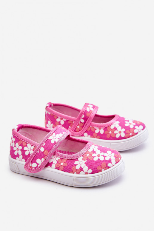 Bailarinas infantiles con estampado de flores en color rosa Noah
