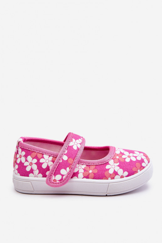 Bailarinas infantiles con estampado de flores en color rosa Noah