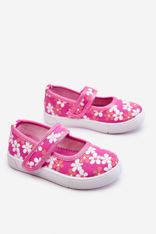 Bailarinas infantiles con estampado de flores en color rosa Noah