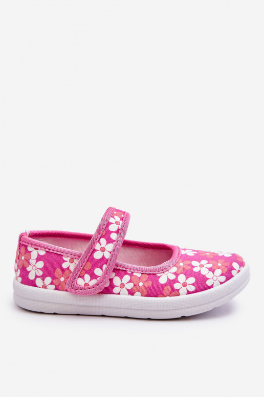Bailarinas infantiles con estampado de flores en color rosa Noah