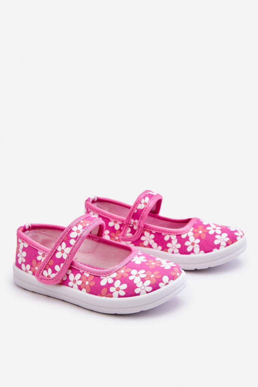 Bailarinas infantiles con estampado de flores en color rosa Noah