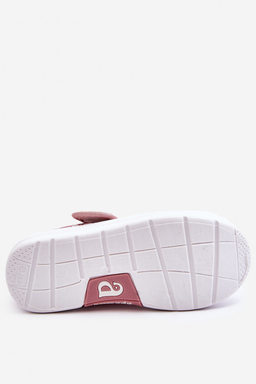 Bailarinas infantiles con cierres adhesivos en color rosa Selah