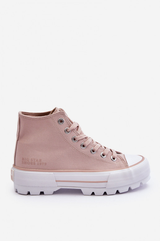 zapatos casual con plataforma Big Star LL274157 Nude