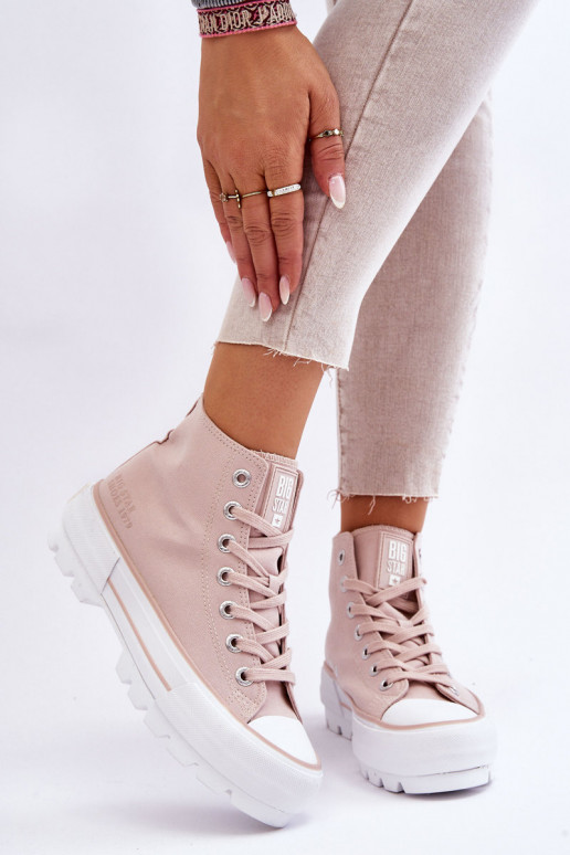 zapatos casual con plataforma Big Star LL274157 Nude
