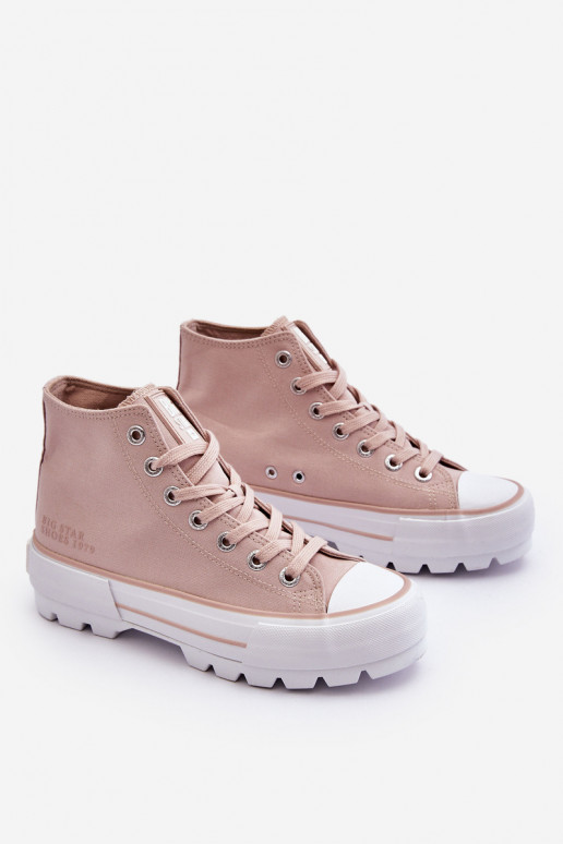 zapatos casual con plataforma Big Star LL274157 Nude