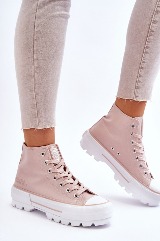 zapatos casual con plataforma Big Star LL274157 Nude