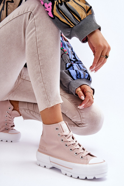 zapatos casual con plataforma Big Star LL274157 Nude