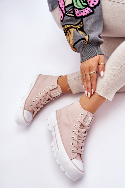 zapatos casual con plataforma Big Star LL274157 Nude