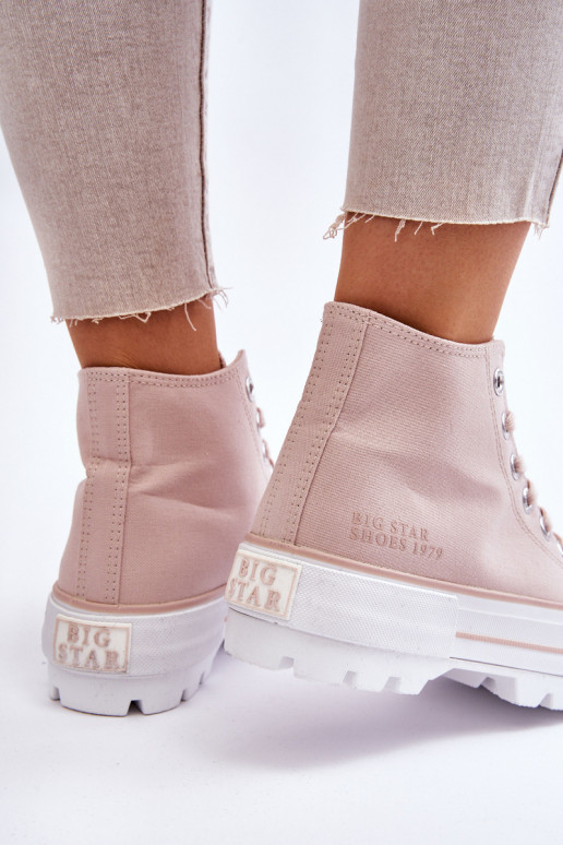 zapatos casual con plataforma Big Star LL274157 Nude