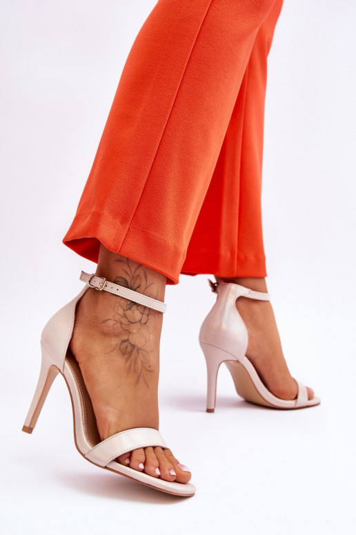 sandalia zapatos tacón beige Rayden