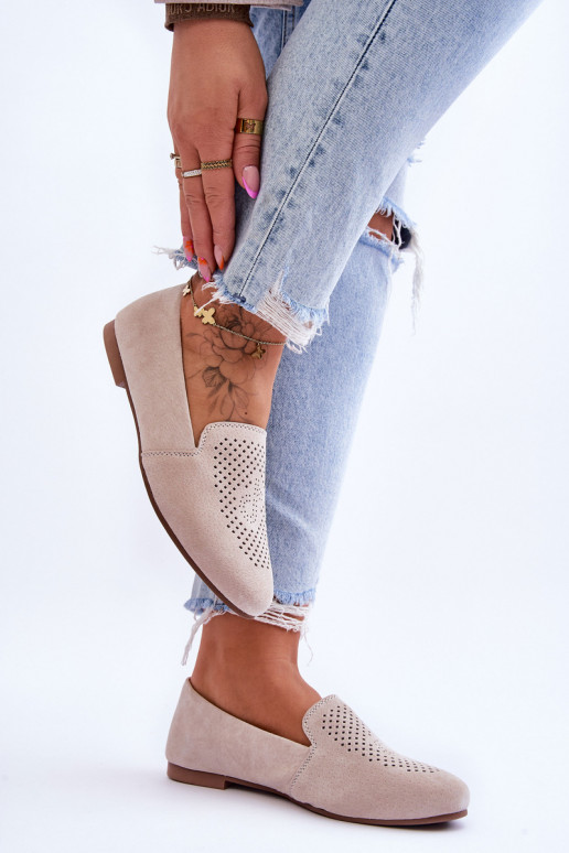 en ante Mocasines beige Giovana
