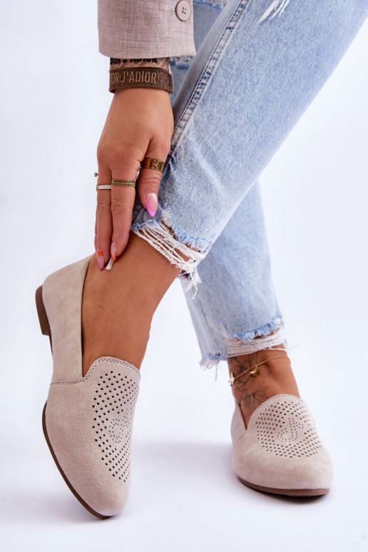en ante Mocasines beige Giovana