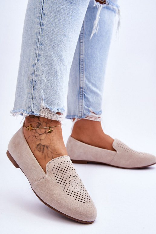 en ante Mocasines beige Giovana