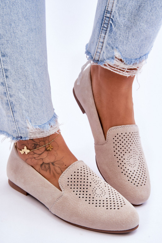 en ante Mocasines beige Giovana