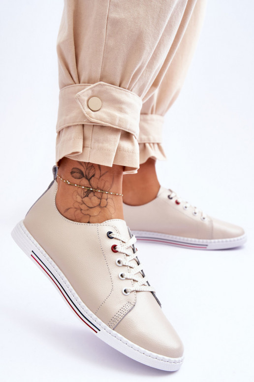 Zapatos de ocio mujer beige S.Barski LR268R