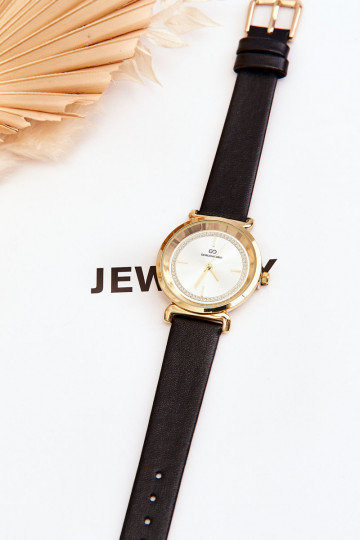 Reloj clásico de mujer Piel Giorgio&Dario color negro 2