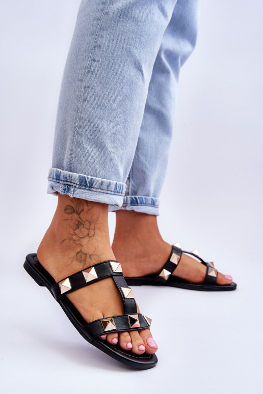 Pantuflas color negro Mercure