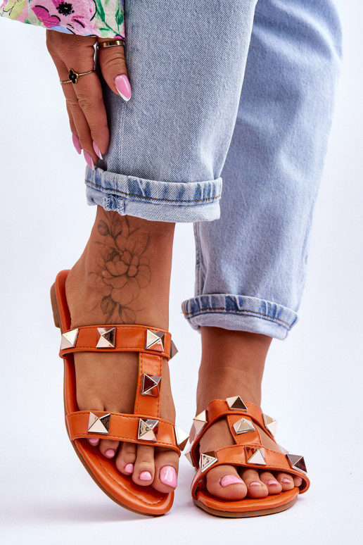 Zapatillas color naranja Mercure