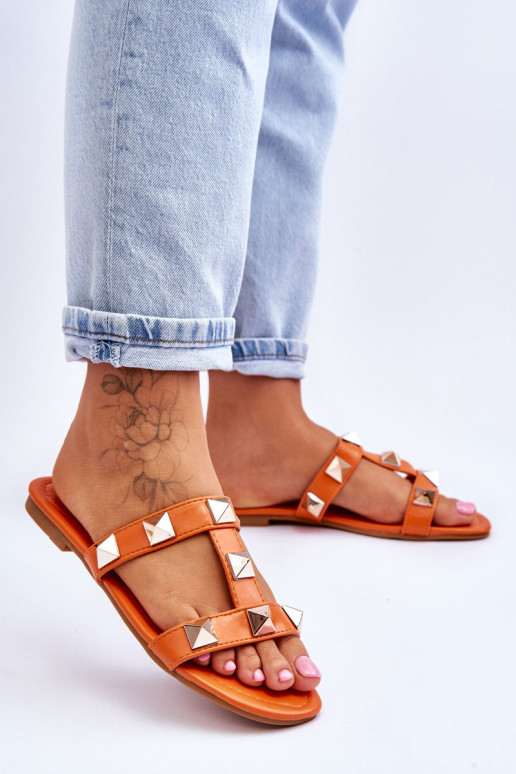 Zapatillas color naranja Mercure