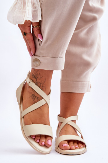 Sandalias de mujer Big Star LL274A161 beige