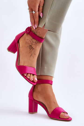 Sandalias mujer tacón Lexi rosa 2
