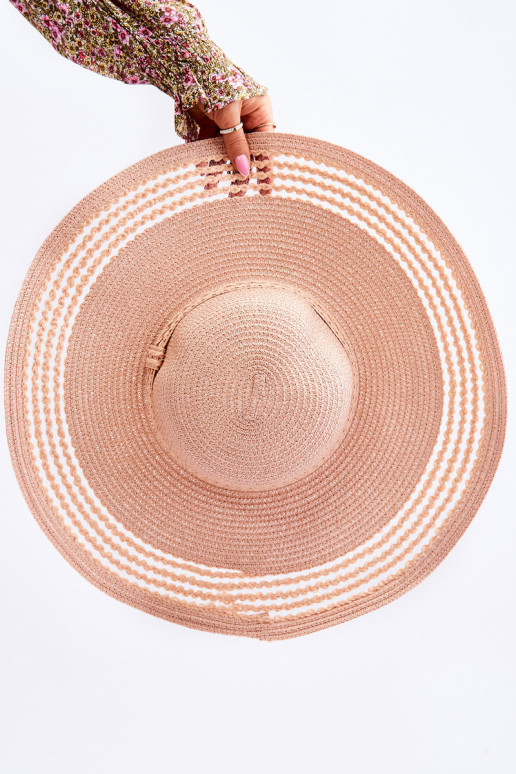 Sombrero rosa de mujer