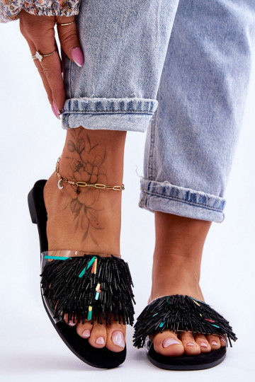 Pantuflas S.Barski KV-576-4 color negro