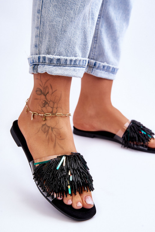 Pantuflas S.Barski KV-576-4 color negro Pantuflas S.Barski KV-576-4 color negro