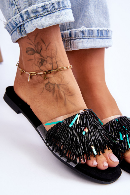 Pantuflas S.Barski KV-576-4 color negro Pantuflas S.Barski KV-576-4 color negro