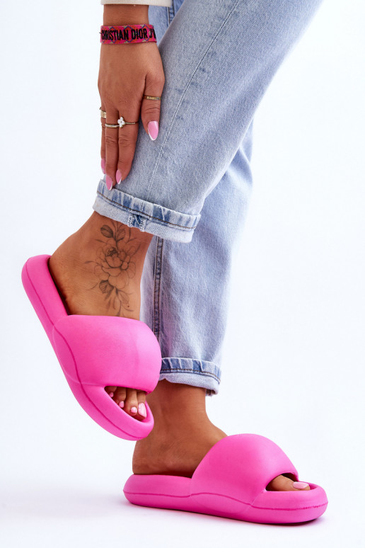 Babuchas ligeras con suela chapada en oro Milton rosa