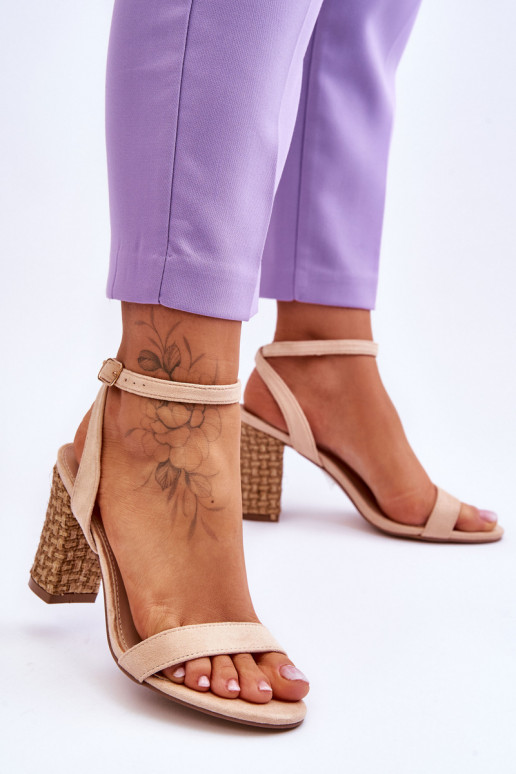 Sandalias de ante beige Selila