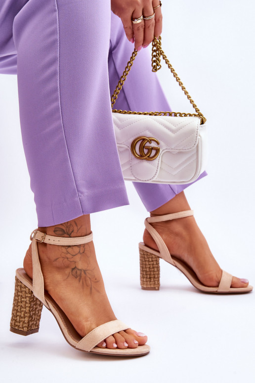 Sandalias de ante beige Selila