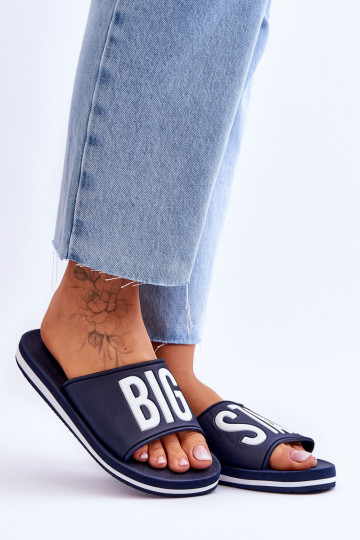 Pantuflas modelo clásico Big Star JJ274A323 azul oscuro 2