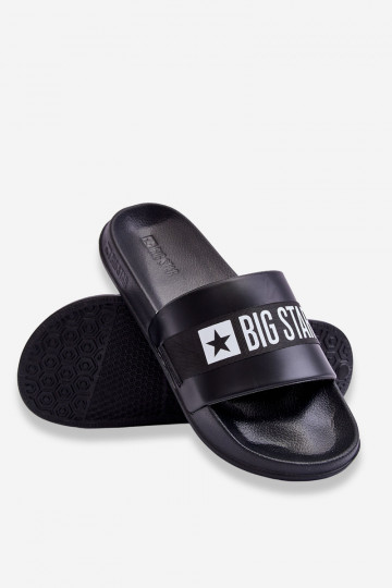 Pantuflas modelo clásico Big Star LL174457 color negro