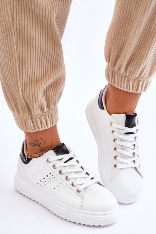 Zapatillas estilo sport Blanco-negro Be First!