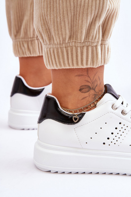 Zapatillas estilo sport Blanco-negro Be First!