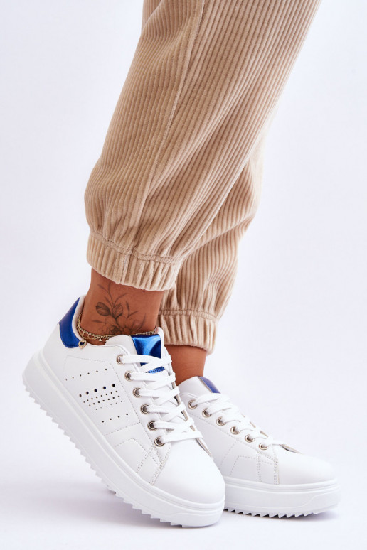 Zapatillas estilo sport Color blanco-azul ¡Be First!
